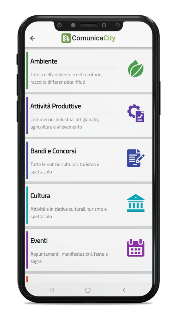 Scelta delle categorie di notizie